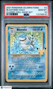 2021 Pokemon Celebrations Classic Collection Blastoise Holo Classic Coll-Base Set PSA 10 #2