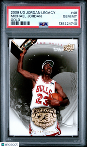 Michael Jordan 2009 Upper Deck Jordan Legacy Gold #48 PSA 10