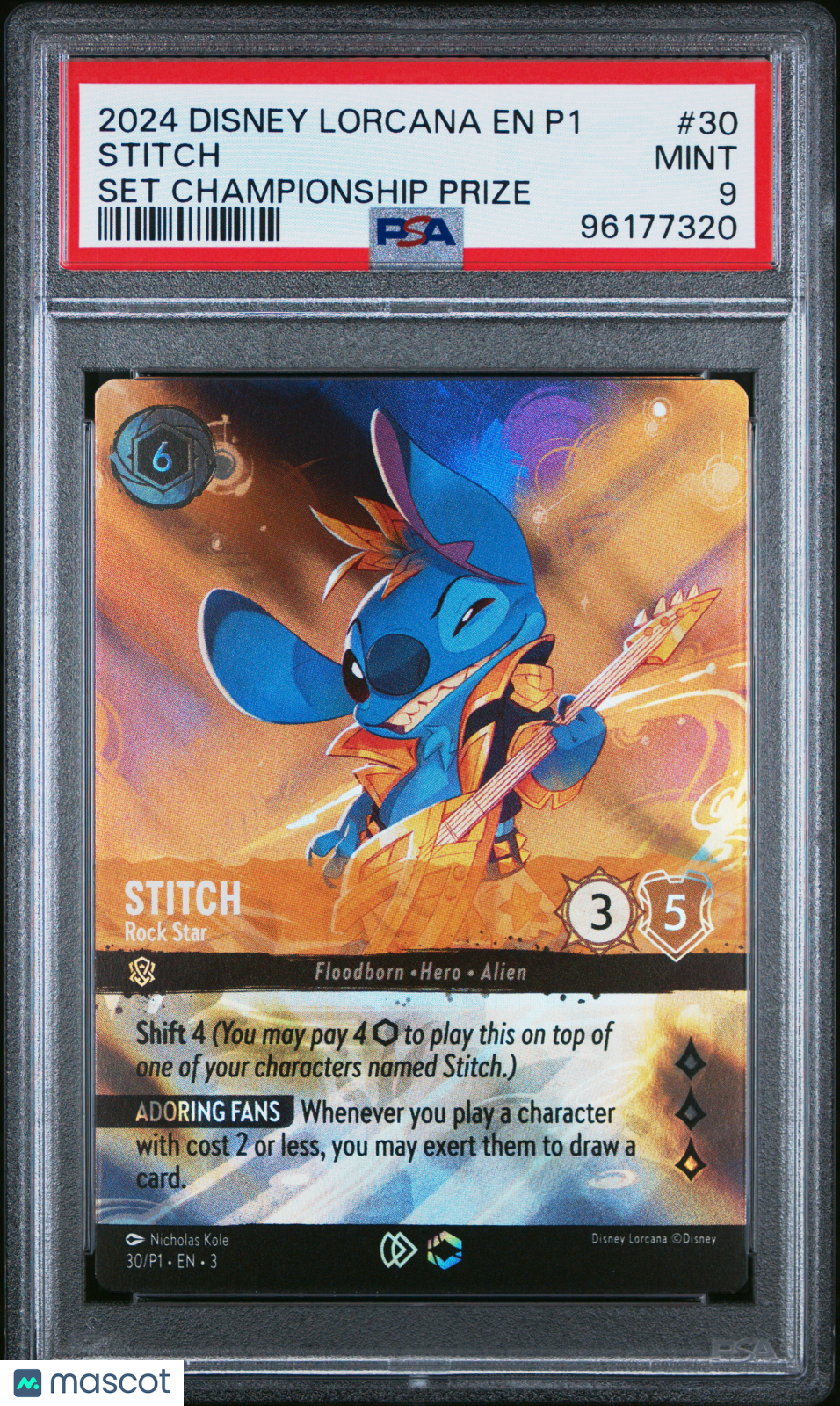 2024 Disney Lorcana EN P1-Promo Stitch Set Championship Prize PSA 9 #30