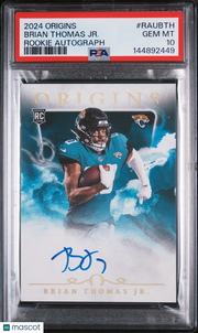 Brian Thomas JR. 2024 Panini Origins Rookie Autographs #RAUBTH PSA 10