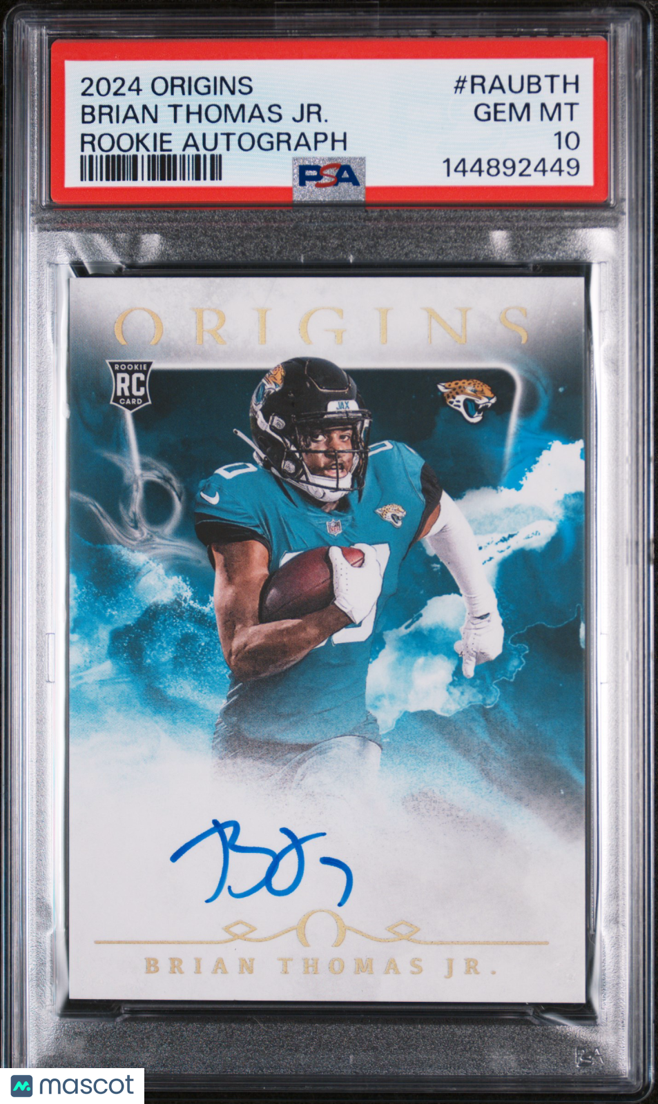 Brian Thomas JR. 2024 Panini Origins Rookie Autographs #RAUBTH PSA 10