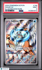 2024 Pokemon SCR EN-Stellar Crown Squirtle Illustration Rare PSA 9 #148