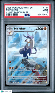 2025 Pokemon WHT EN-White Flare Mienshao Illustration Rare PSA 9 #134