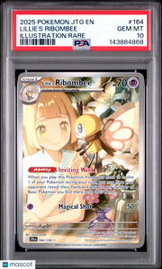 2025 Pokemon Journey Together Lillie's Ribombee Illustration Rare PSA 10 #164