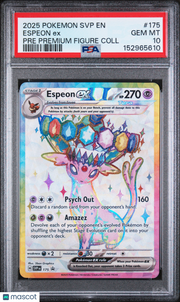2025 Pokemon SVP EN-SV Black Star Promo Espeon EX Pre Premium Figure Coll PSA 10 #175
