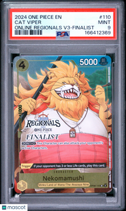 2024 One Piece Online Regionals Pack 2024 Vol.3 Cat Viper Online Regionals V3-Finalist PSA 9 #110