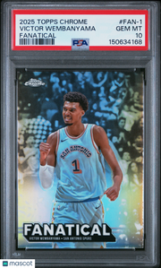 Victor Wembanyama 2025 Topps Chrome Fanatical #FAN-1 PSA 10