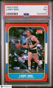 Larry Bird 1986 Fleer #9 PSA 7