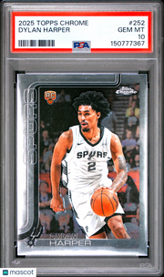 Dylan Harper 2025 Topps Chrome #252 PSA 10