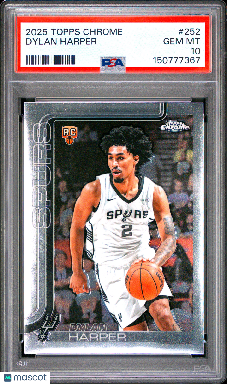 Dylan Harper 2025 Topps Chrome #252 PSA 10