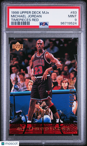 Michael Jordan 1998 Upper Deck MJX #83 Timepieces Red 0480/2300 PSA 9