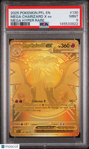 2025 Pokemon PFL EN-Phantasmal Flames Mega Charizard X EX Mega Hyper Rare PSA 9 #130
