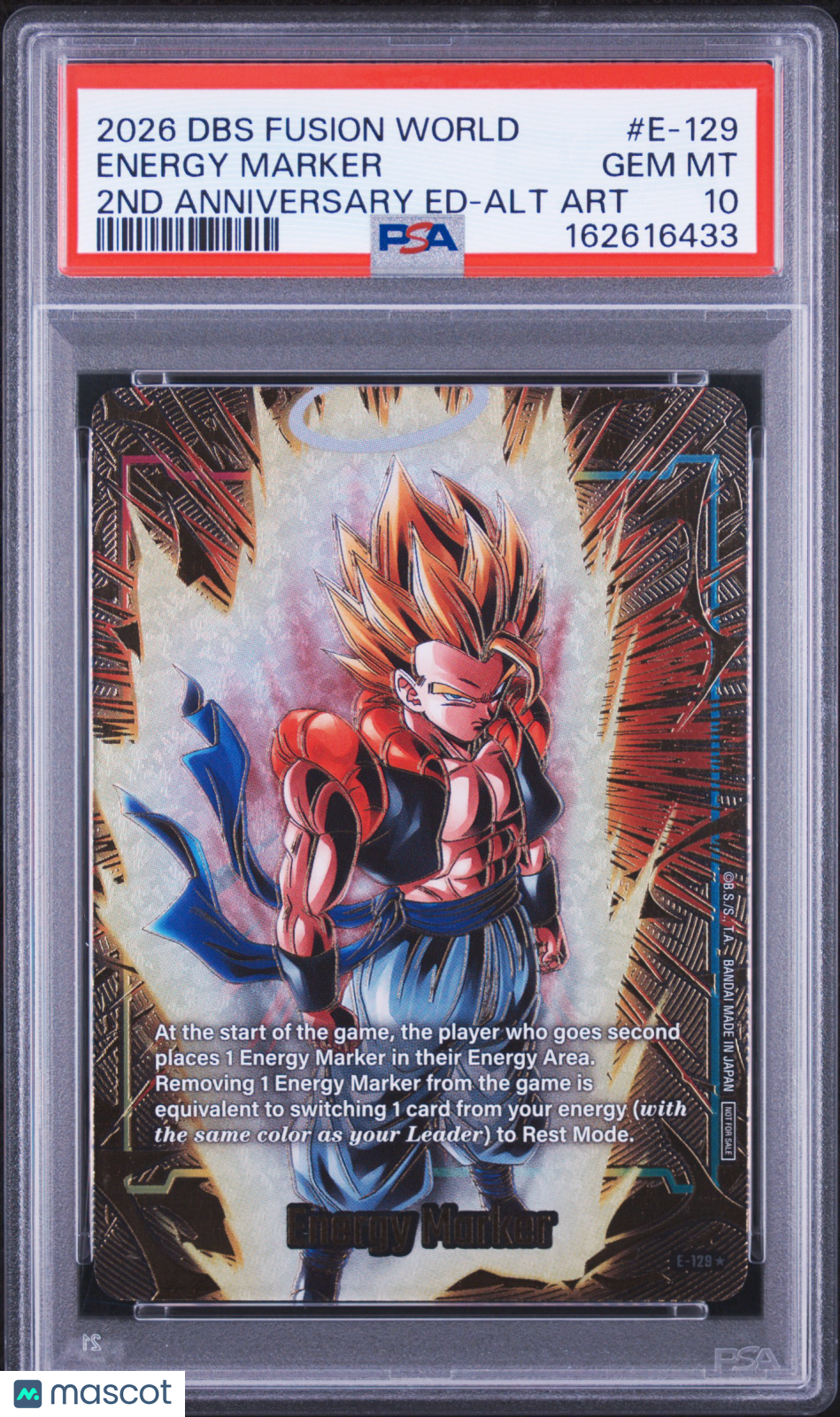 2026 Dragon Ball Super Energy Marker 2ND Anniversary Ed-Alt Art PSA 10 #E-129