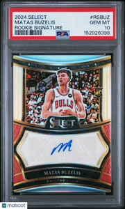 Matas Buzelis 2024 Panini Select Rookie Signatures #RSBUZ PSA 10
