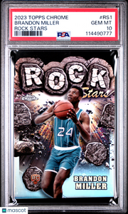 Brandon Miller 2023 Topps Chrome Rock Stars #RS1 PSA 10