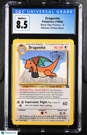 1999 Pokemon Black Star Promos Dragonite Mewtwo Strikes Back CGC 8.5 #5