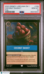 2023 Disney Lorcana EN 1-The First Chapter Coconut Basket Foil PSA 10 #166