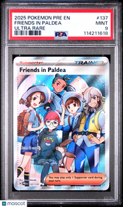 2025 Pokemon Pre EN-Prismatic Evolutions Friends In Paldea Ultra Rare PSA 9 #137