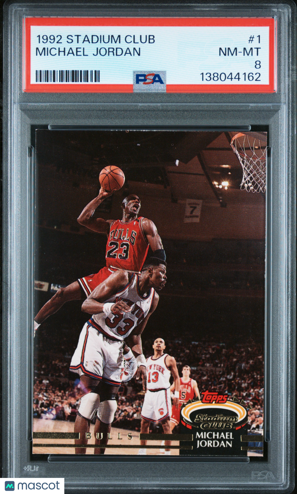 Michael Jordan 1992 Stadium Club #1 PSA 8