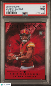 Jayden Daniels 2024 Panini Origins #144 Holo Red /200 PSA 9