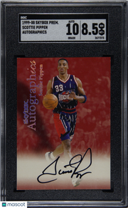 Scottie Pippen 1999 Skybox Premium Autographics SGC 8.5 Auto 10