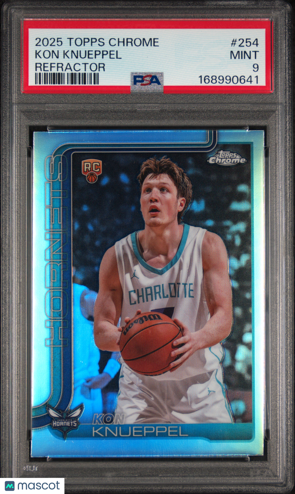 Kon Knueppel 2025 Topps Chrome #254 Refractor PSA 9