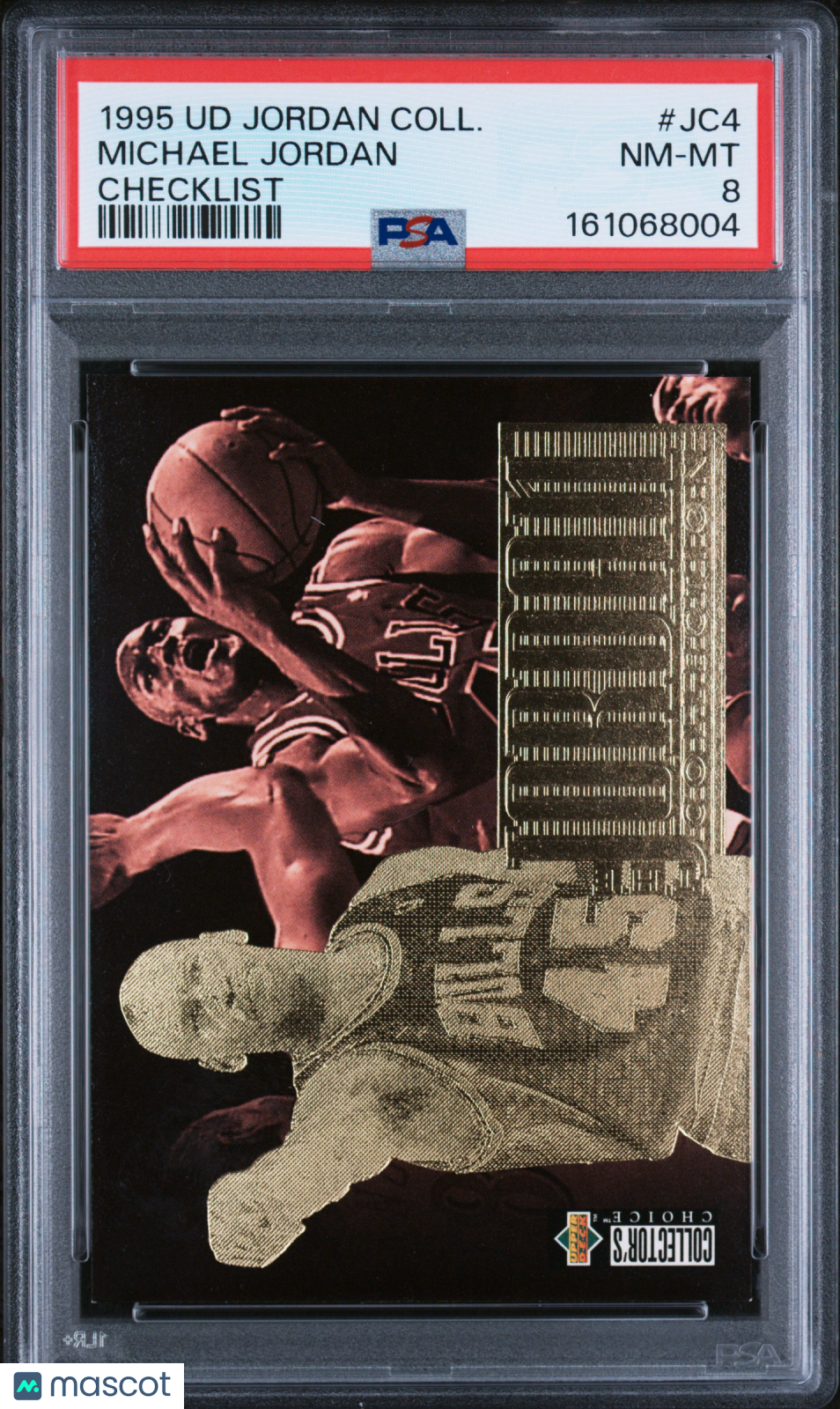 Michael Jordan 1995 Upper Deck Jordan Collection #JC4 Checklist PSA 8