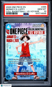 2026 One Piece Promos Monkey D. Luffy Coll Basketball: Us Voyage PSA 10 #055