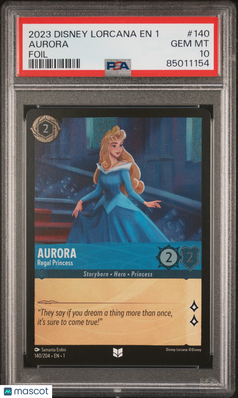 2023 Disney Lorcana EN 1-The First Chapter Aurora Foil PSA 10 #140