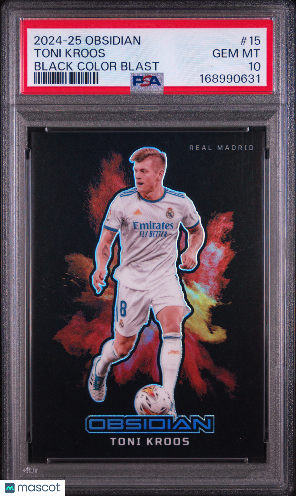 Toni Kroos 2024-25 Panini Obsidian Black Color Blast #15 PSA 10