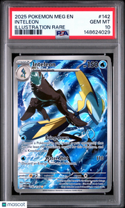 2025 Pokemon Meg EN-Mega Evolution Inteleon Illustration Rare PSA 10 #142