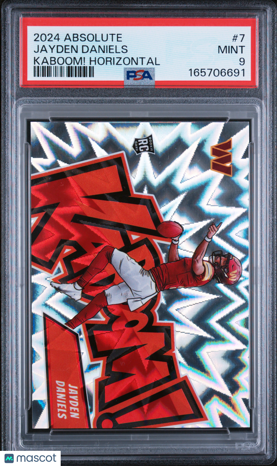 Jayden Daniels 2024 Panini Absolute Kaboom! Horizontal #7 PSA 9