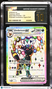 2025 Pokemon Black Star Promos Umbreon ex Prismatic Evolutions Figure Coll. CGC 10 #176