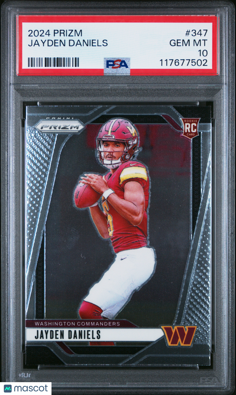 Jayden Daniels 2024 Panini Prizm #347 PSA 10