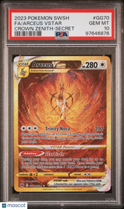 2023 Pokemon Sword And Shield Crown Zenith Arceus VSTAR Crown Zenith-Secret Fa PSA 10 #GG70