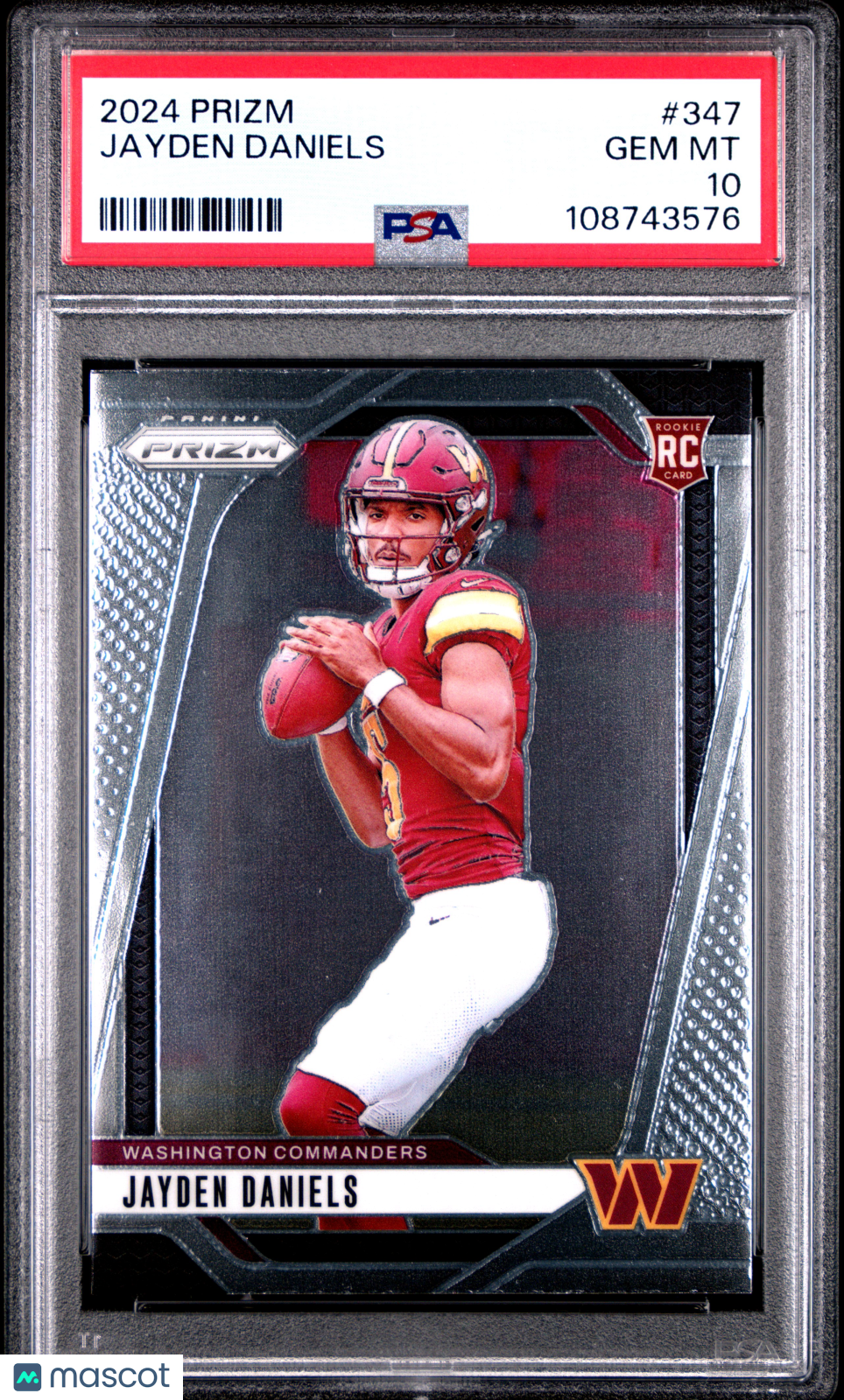 Jayden Daniels 2024 Panini Prizm #347 PSA 10