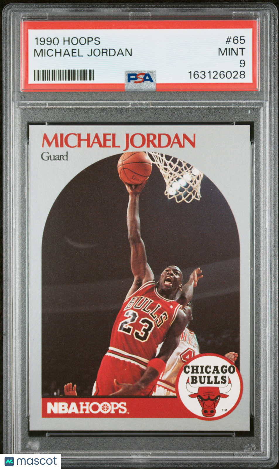 Michael Jordan 1990 Hoops #65 PSA 9