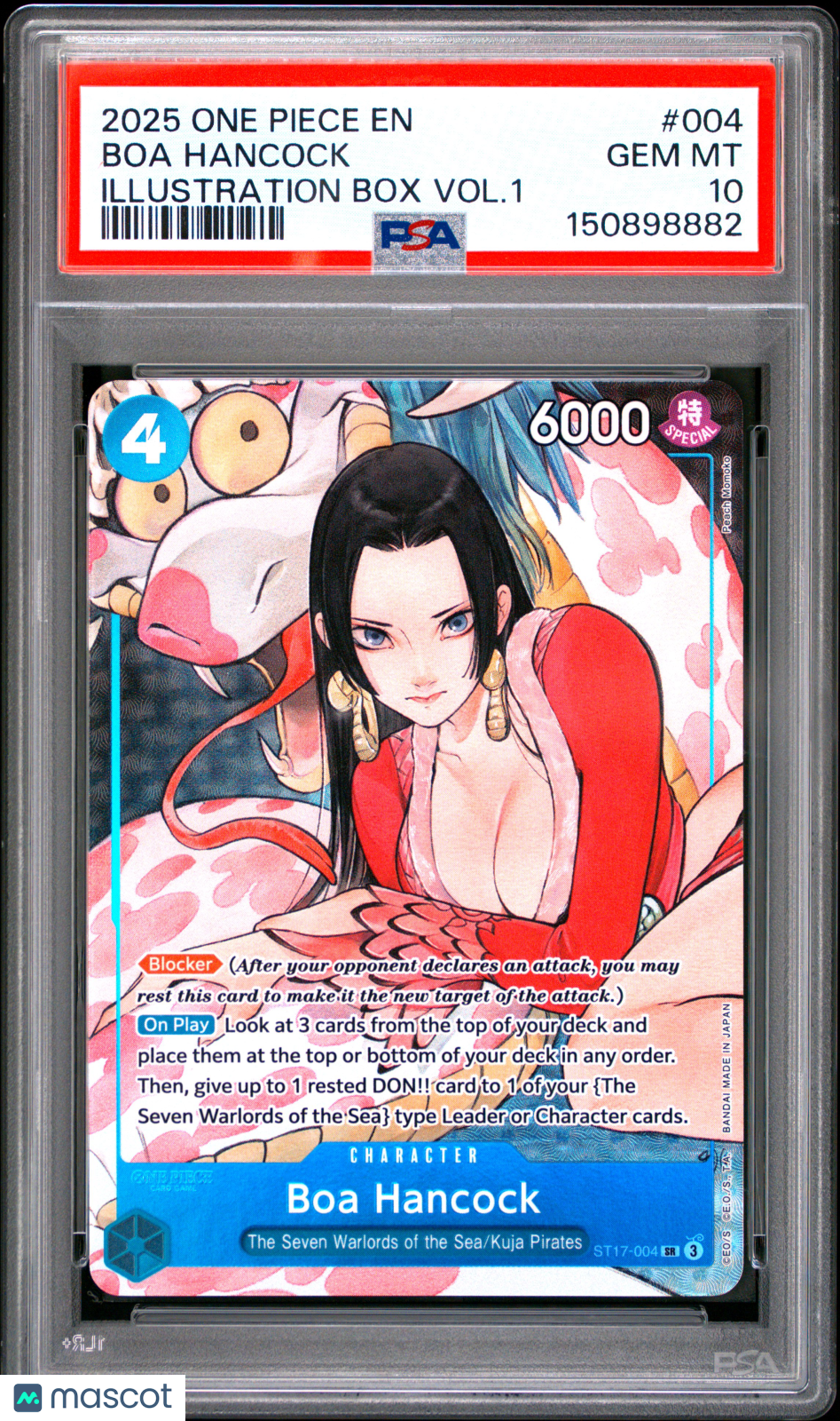 2025 One Piece Promos Boa Hancock Illustration Box Vol.1 PSA 10 #004