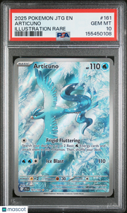 2025 Pokemon JTG EN-Journey Together Articuno Illustration Rare PSA 10 #161