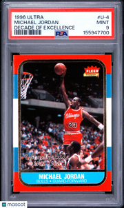 Michael Jordan 1996 Ultra Decade Of Excellence #U-4 PSA 9