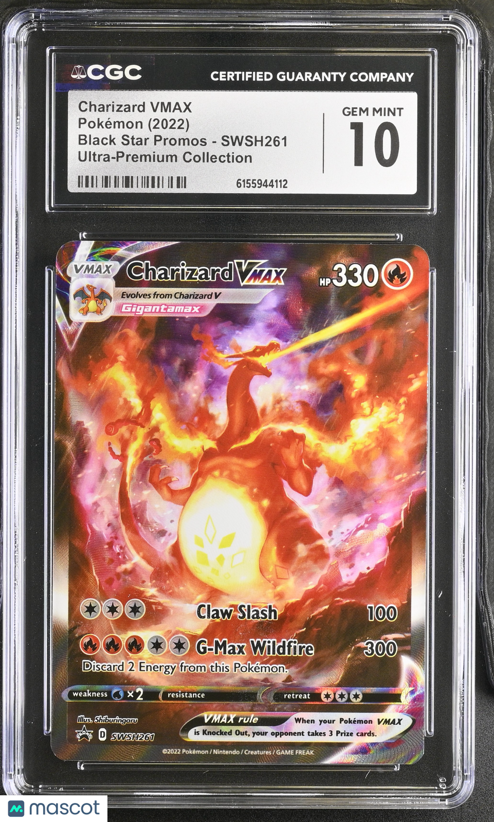 2022 Pokemon Black Star Promos Charizard VMAX Ultra-Premium Collection CGC 10 #SWSH261