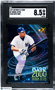 Derek Jeter 1997 Skybox E-X 2000 #7 Star Date SGC 8.5