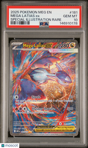 2025 Pokemon Meg EN-Mega Evolution Mega Latias EX Special Illustration Rare PSA 10 #181