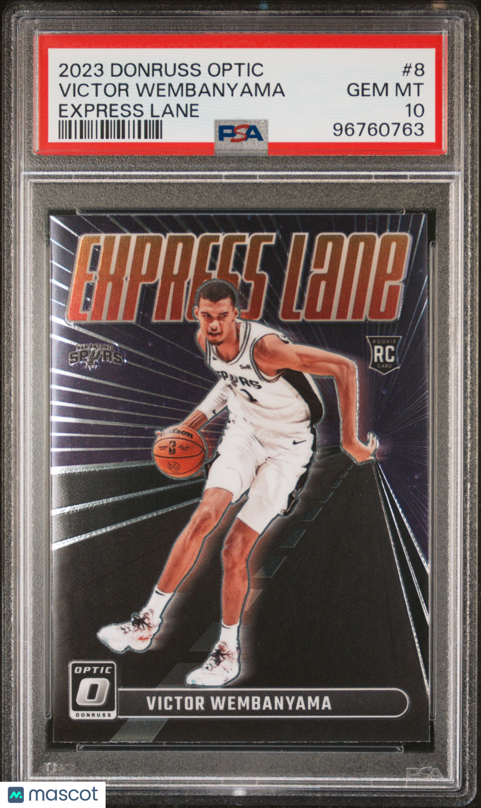 Victor Wembanyama 2023 Panini Donruss Optic Express Lane #8 PSA 10