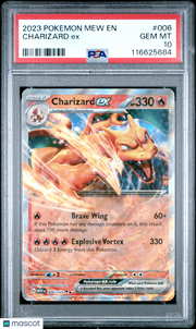 2023 Pokemon Mew EN-151 Charizard EX PSA 10 #006