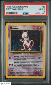 1999 Pokemon Game Mewtwo Holo PSA 4 #10