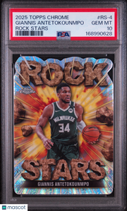 Giannis Antetokounmpo 2025 Topps Chrome Rock Stars #RS-4 PSA 10