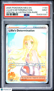 2025 Pokemon Meg EN-Mega Evolution Lillie's Determination Special Illustration Rare PSA 9 #184