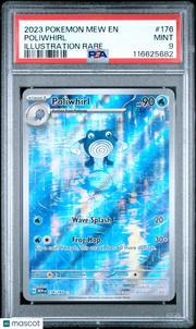2023 Pokemon Mew EN-151 Poliwhirl Illustration Rare PSA 9 #176