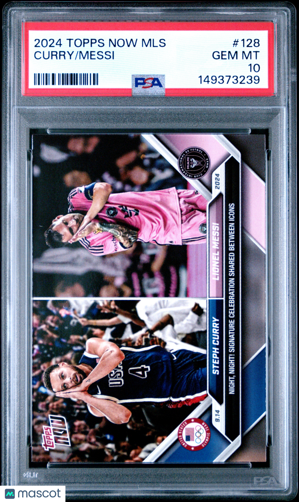 Curry Messi 2024 Topps Now MLS #128 PSA 10